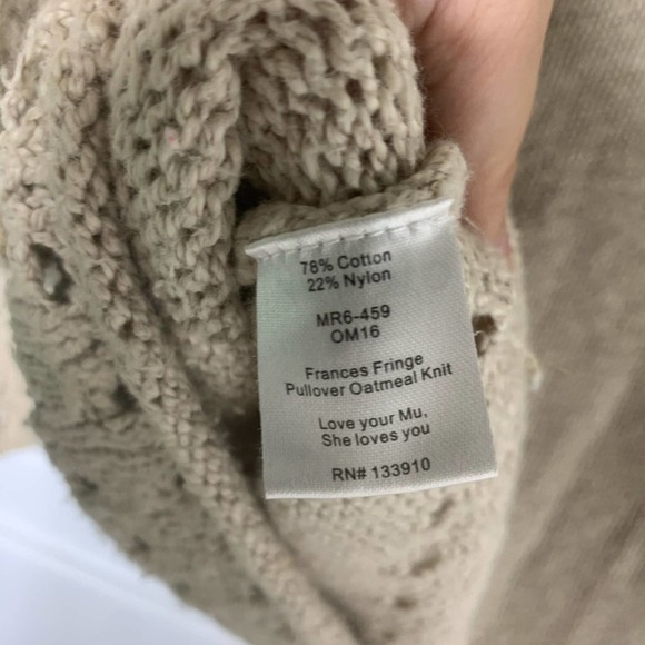 Show me your Mumu mellow fringe heart sweater XS - Picture 7 of 7